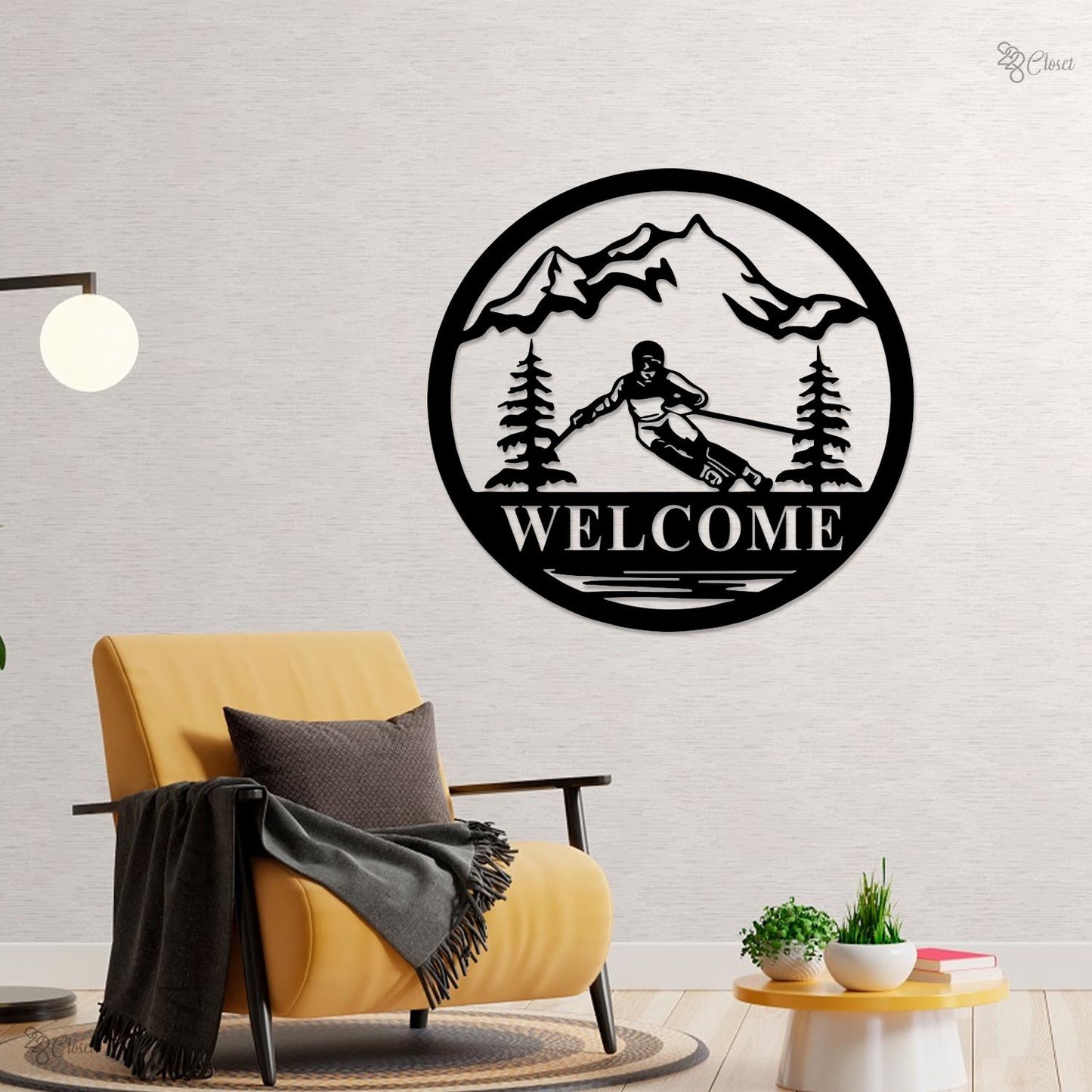 Personalized Ski Lift LED Sign, Custom Ski Couple Wall Art, Man Cave Decor,Ski Lodge Gift,Xmas Gift for Skier,Winter Sport Gift Gift for him