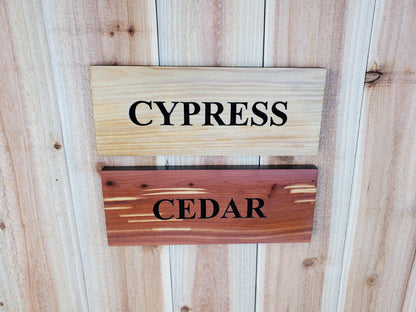No Trespassing Sign, Carved Cedar or Cypress Outdoor Wood Plaque, Easy Mount Custom Carved Land Sign, Engraved No Trespassing Carving