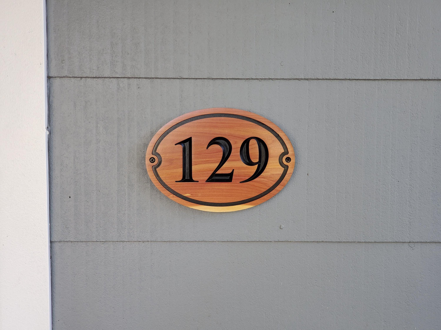 Custom House Number Sign, Home Street Number Wood Address Plaque, Carved Natural Finish Hardwood, Engraved Wooden Realtor Homeowner Gift