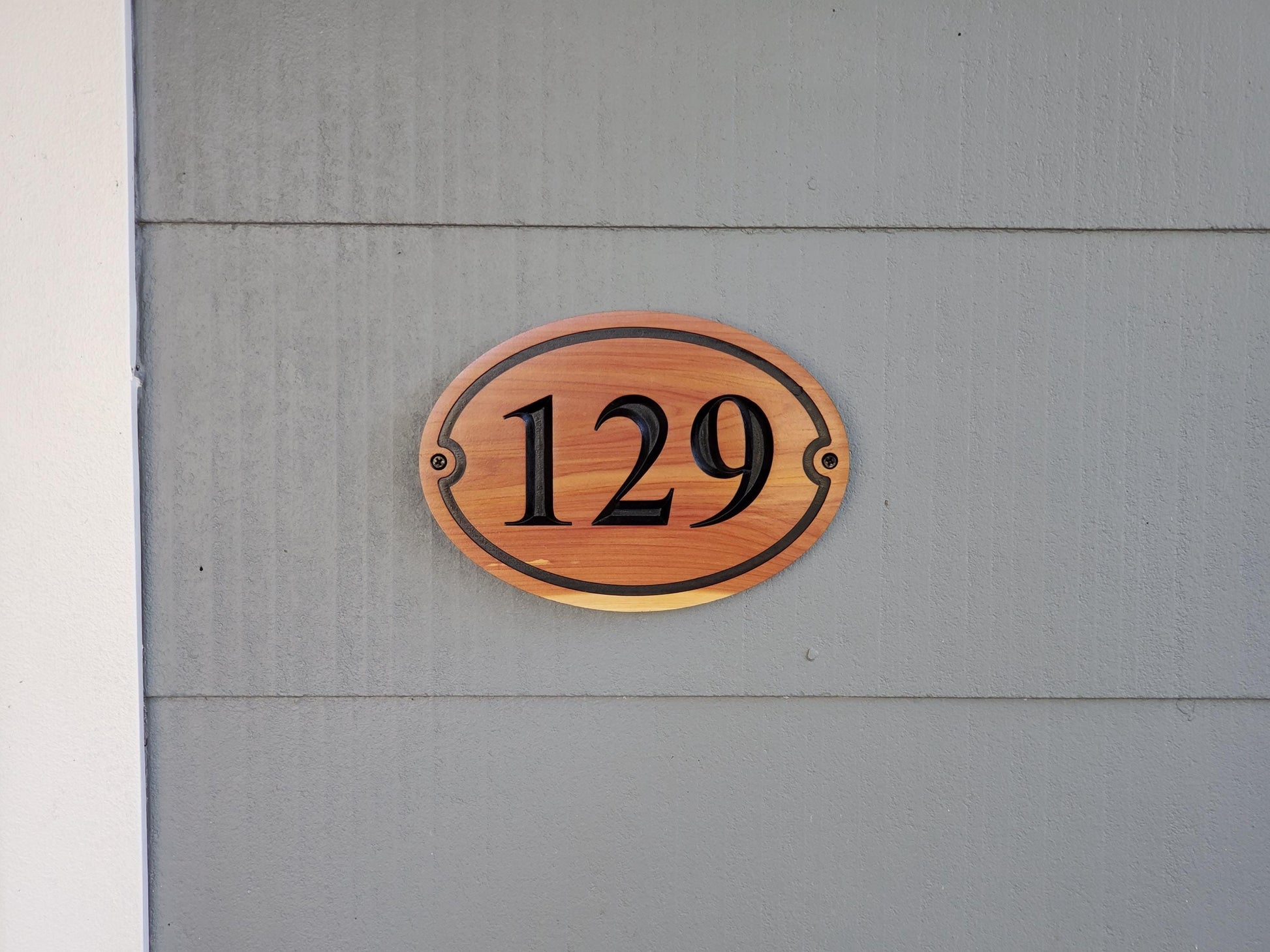 Custom House Number Sign, Home Street Number Wood Address Plaque, Carved Natural Finish Hardwood, Engraved Wooden Realtor Homeowner Gift