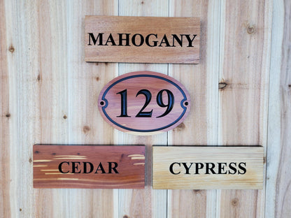 Custom House Number Sign, Home Street Number Wood Address Plaque, Carved Natural Finish Hardwood, Engraved Wooden Realtor Homeowner Gift