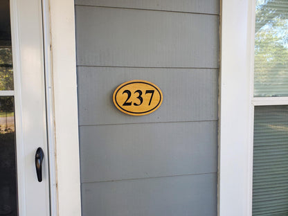 House Number Sign, Engraved Wood Address Plaque, Home Street Number Hanging, Carved Natural Mahogany Cedar Cypress, Wooden Engraving Gift