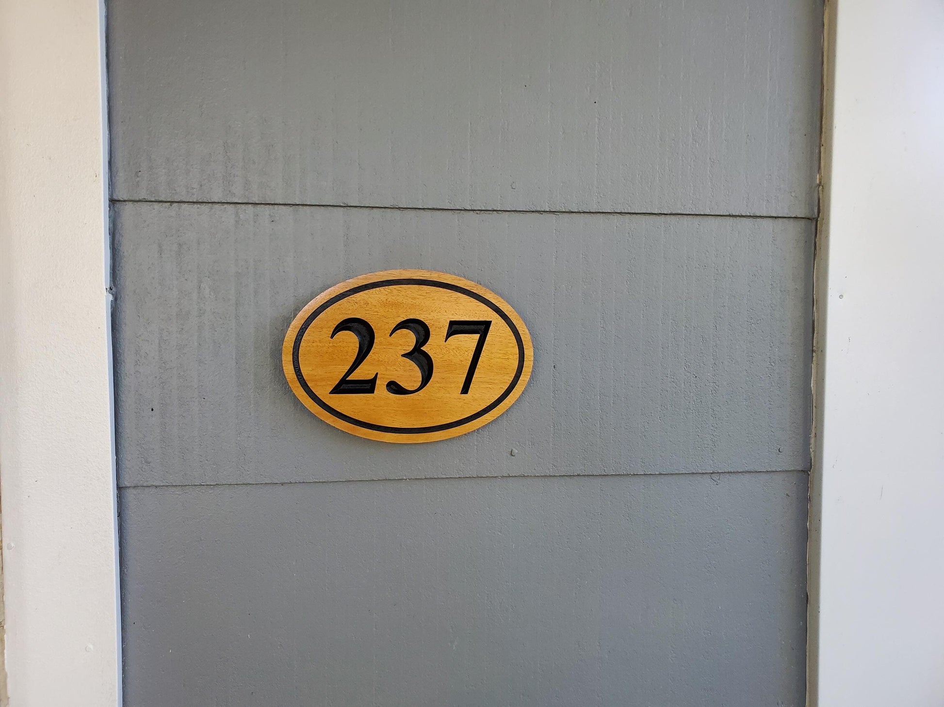 House Number Sign, Engraved Wood Address Plaque, Home Street Number Hanging, Carved Natural Mahogany Cedar Cypress, Wooden Engraving Gift