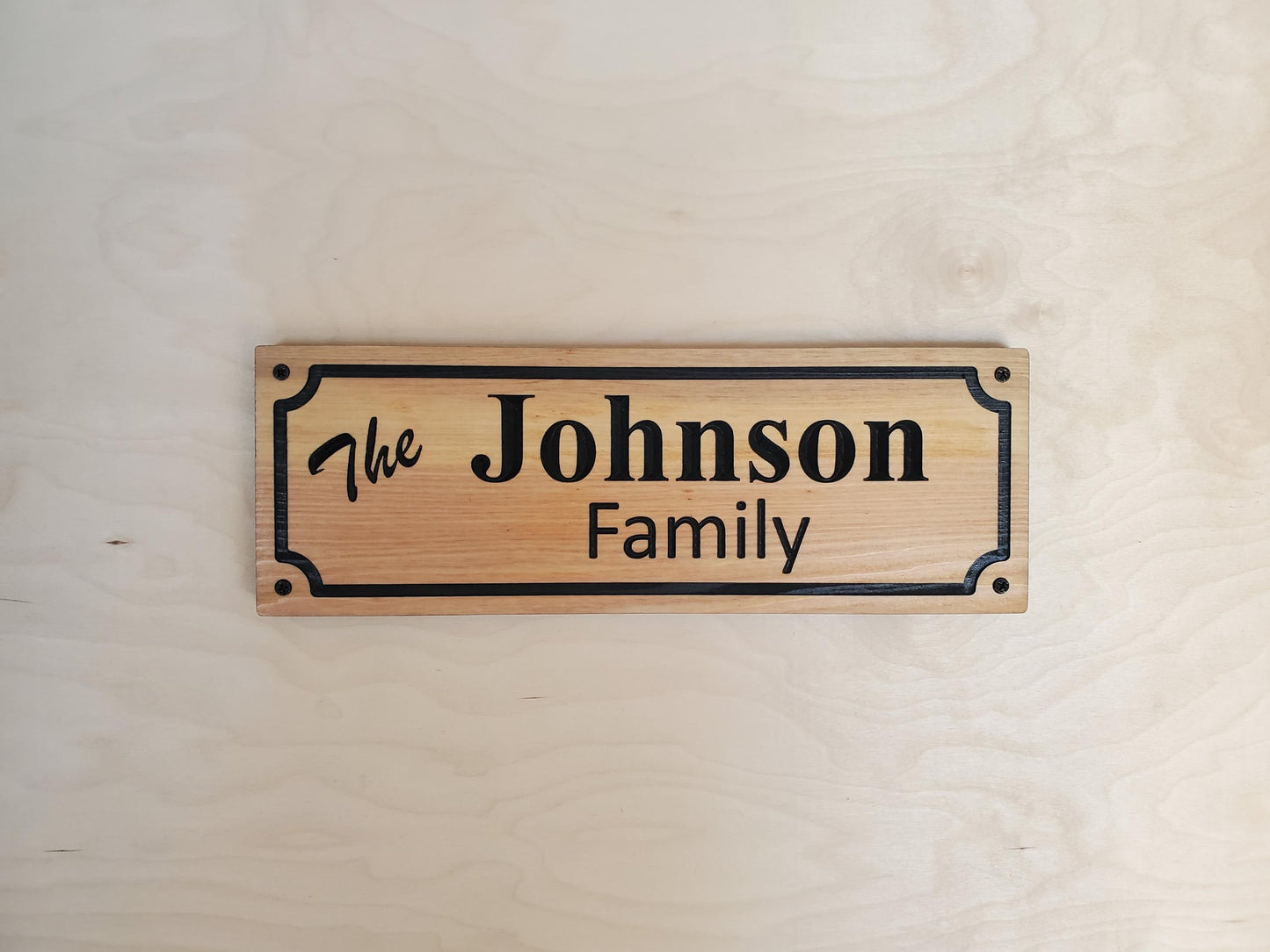 Custom Family Name Sign, Personalized Wooden Carved Plaque, Customized Solid Exterior or Interior Wood Wall Art, Lake Cabin Mahogany Cedar