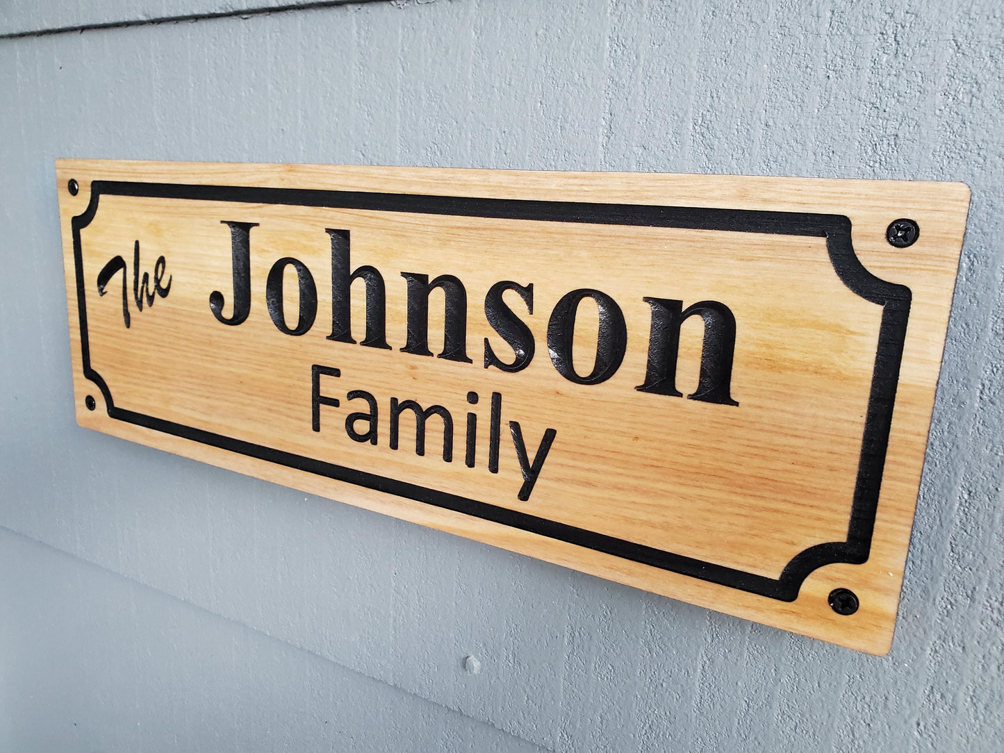 Custom Family Name Sign, Personalized Wooden Carved Plaque, Customized Solid Exterior or Interior Wood Wall Art, Lake Cabin Mahogany Cedar