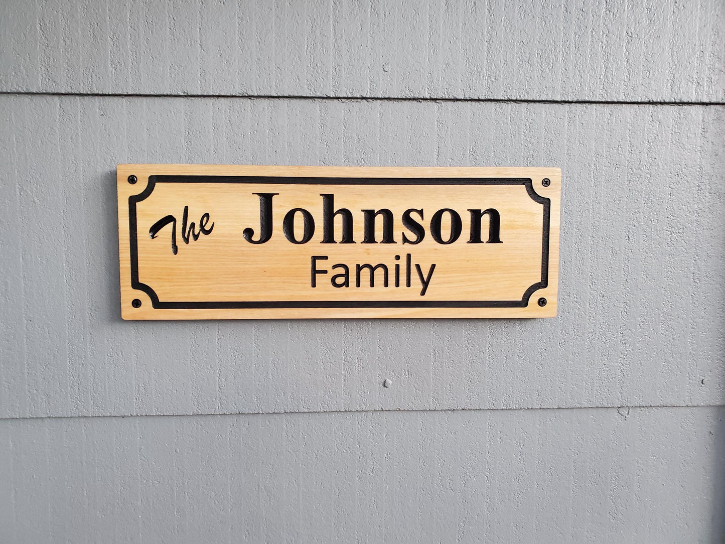 Custom Family Name Sign, Personalized Wooden Carved Plaque, Customized Solid Exterior or Interior Wood Wall Art, Lake Cabin Mahogany Cedar