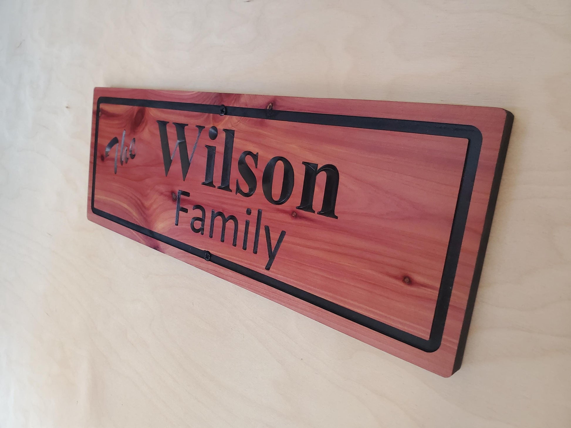 Custom Outdoor Wood Sign, Personalized Family Last Name Wooden Carved Plaque, Customized Solid Exterior or Interior Wall Art, Lake Cabin