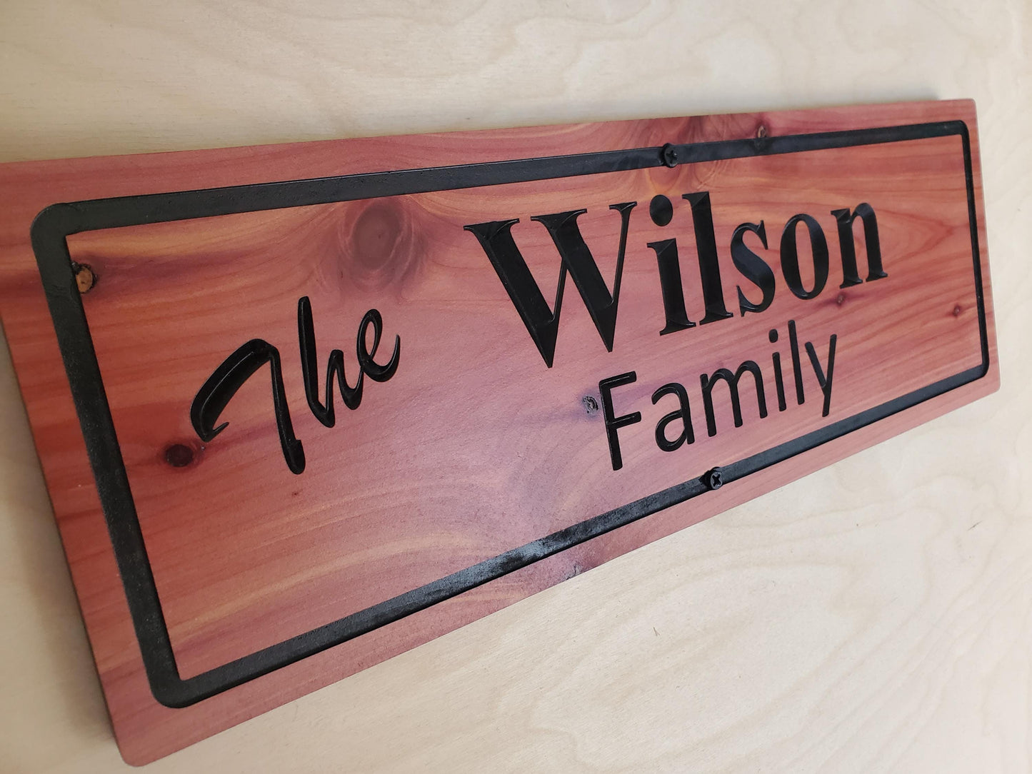 Custom Outdoor Wood Sign, Personalized Family Last Name Wooden Carved Plaque, Customized Solid Exterior or Interior Wall Art, Lake Cabin