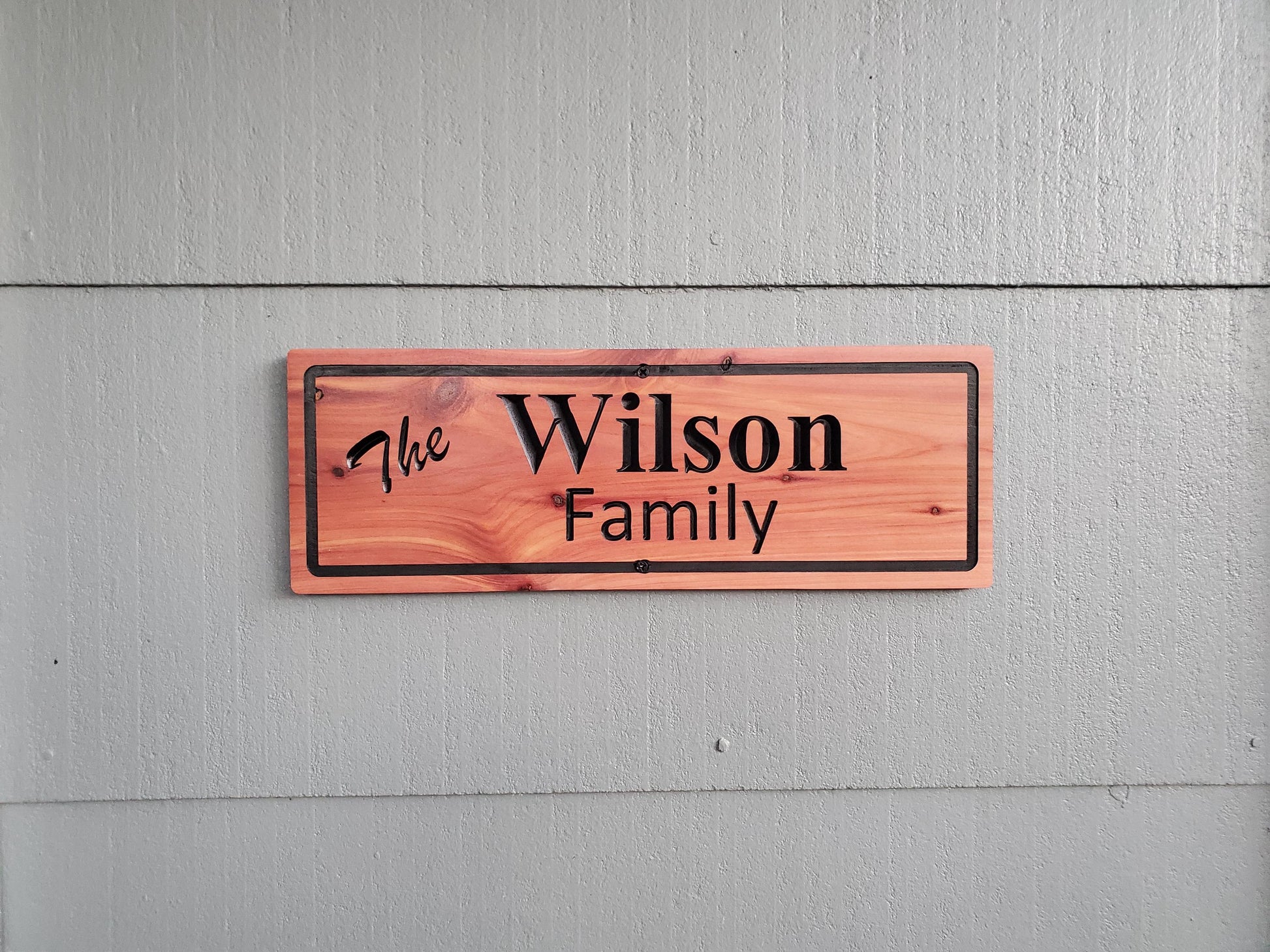 Custom Outdoor Wood Sign, Personalized Family Last Name Wooden Carved Plaque, Customized Solid Exterior or Interior Wall Art, Lake Cabin