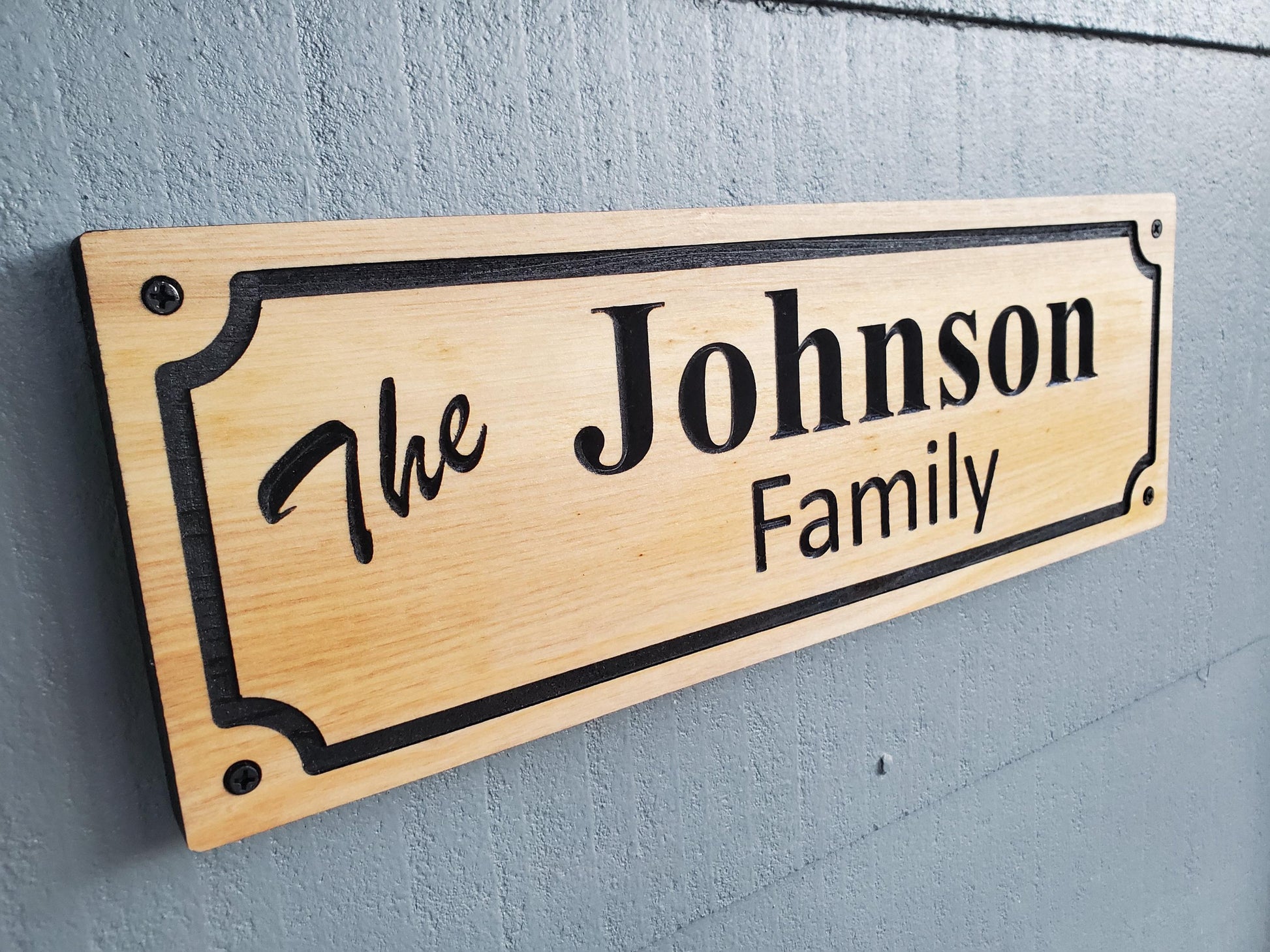 Custom Family Name Sign, Personalized Wooden Carved Plaque, Customized Solid Exterior or Interior Wood Wall Art, Lake Cabin Mahogany Cedar