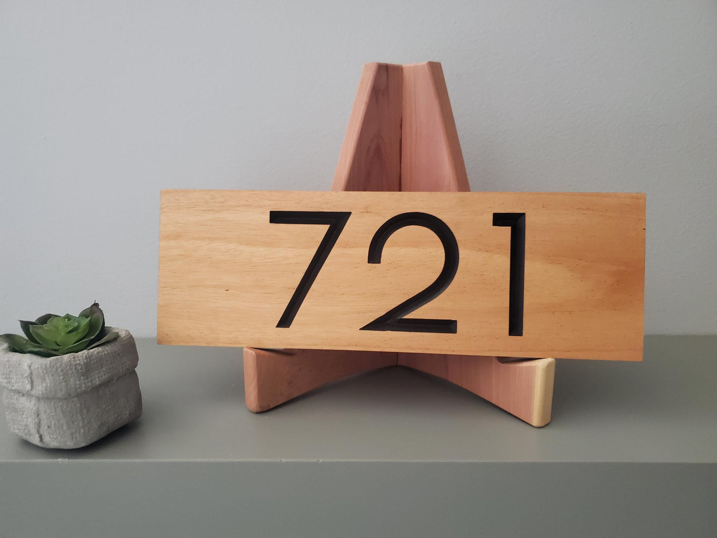 House Street Number Plaque, Custom Modern Home Address Sign, Carved Wood Personalized Home Address Numbers, Condo Business Minimalist