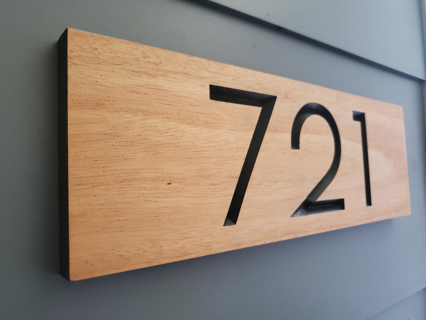 House Street Number Plaque, Custom Modern Home Address Sign, Carved Wood Personalized Home Address Numbers, Condo Business Minimalist