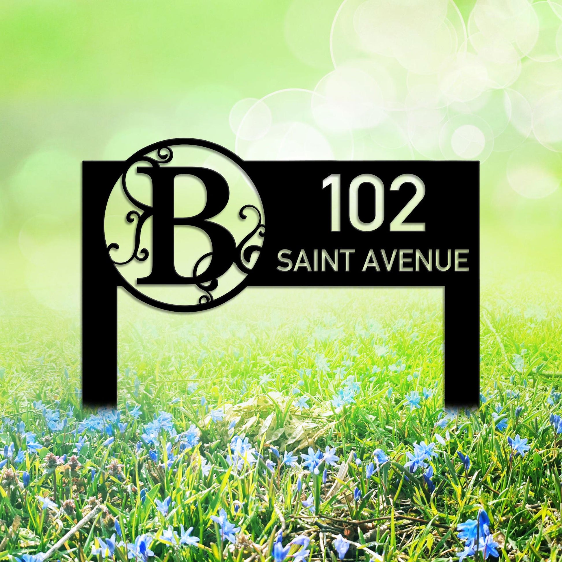Custom Modern House Address Number Sign, Personalized House Number Garden Stake, New Homeowner Gift, Address Yard Stake, Address Number Gift