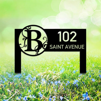 Custom Modern House Address Number Sign, Personalized House Number Garden Stake, New Homeowner Gift, Address Yard Stake, Address Number Gift
