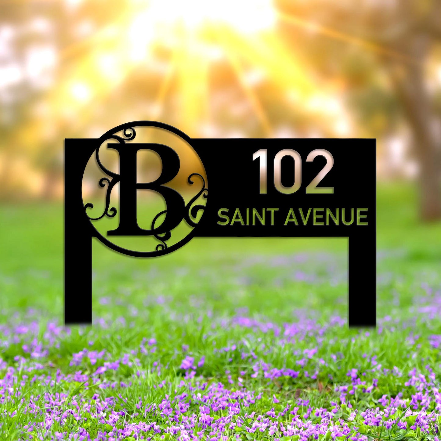Custom Modern House Address Number Sign, Personalized House Number Garden Stake, New Homeowner Gift, Address Yard Stake, Address Number Gift
