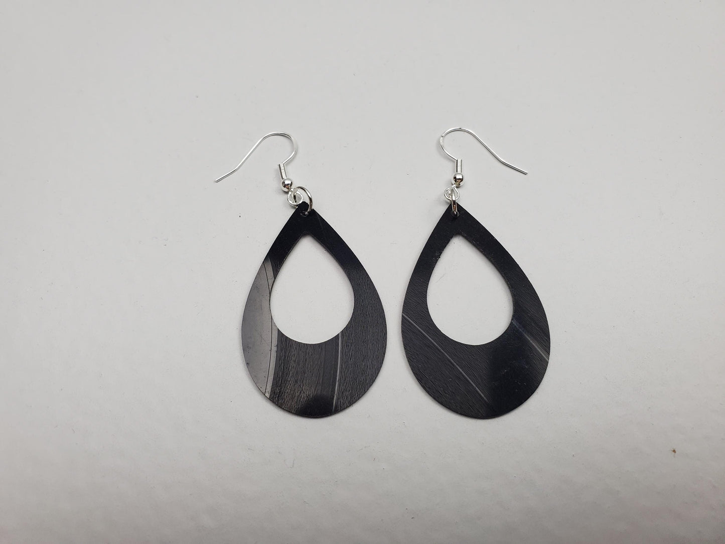 Upcycled Earrings Made From Music Records, Repurposed Rock And Roll Fashion Jewelry, Music Lover Gift, Music Lover Fashion Jewelery