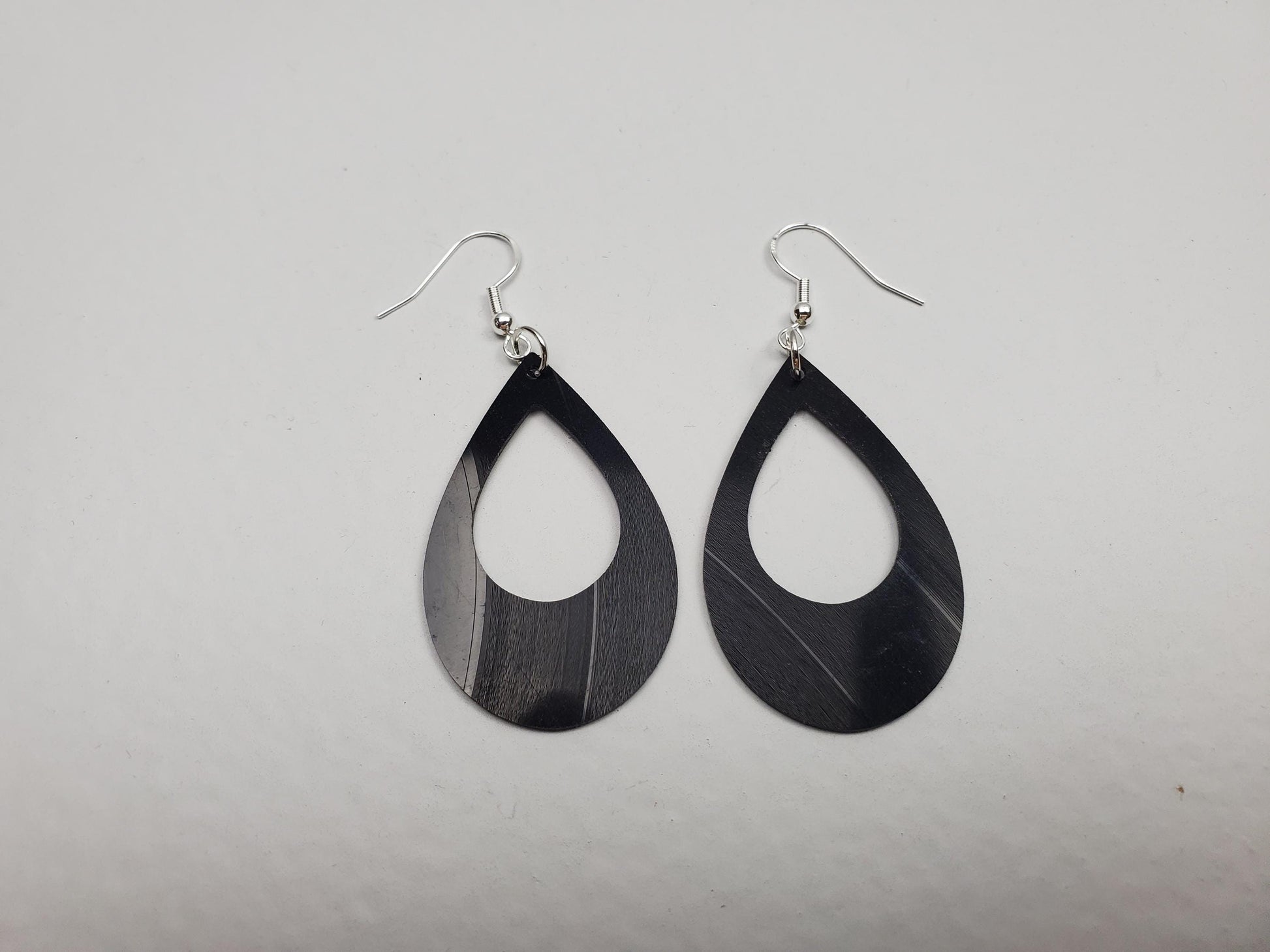 Upcycled Earrings Made From Music Records, Repurposed Rock And Roll Fashion Jewelry, Music Lover Gift, Music Lover Fashion Jewelery