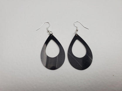 Upcycled Earrings Made From Music Records, Repurposed Rock And Roll Fashion Jewelry, Music Lover Gift, Music Lover Fashion Jewelery