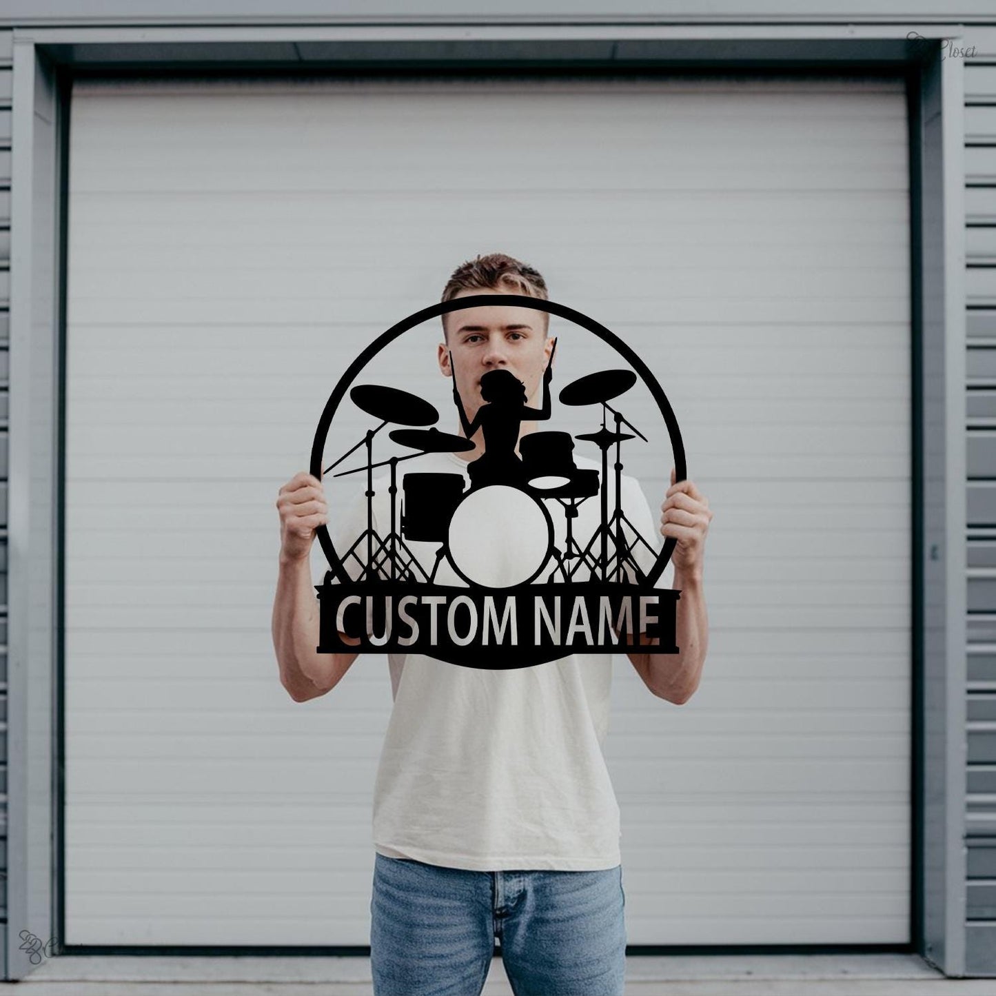 Custom Girl Drummer Metal Sign Wall, Drum Metal, Music Room Decor, Female Drummer Sign, Band Room Decor, Female Drummer Sign, Musician gift