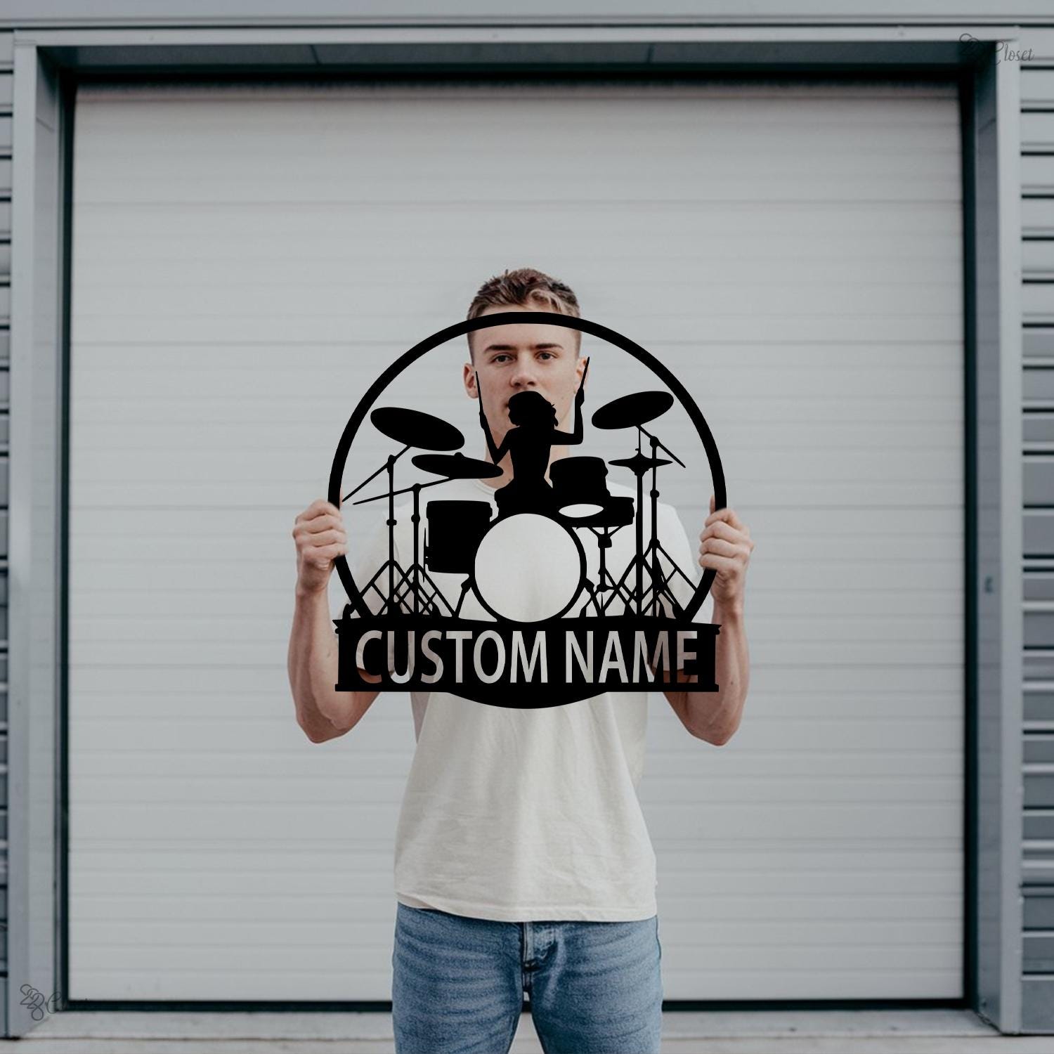 Custom Girl Drummer Metal Sign Wall, Drum Metal, Music Room Decor, Female Drummer Sign, Band Room Decor, Female Drummer Sign, Musician gift