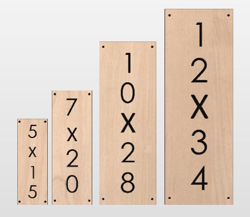 House Street Number Plaque With Street Name, Modern Carved Wood Address Plaque, Personalized Vertical Home Address Sign, Outdoor Address
