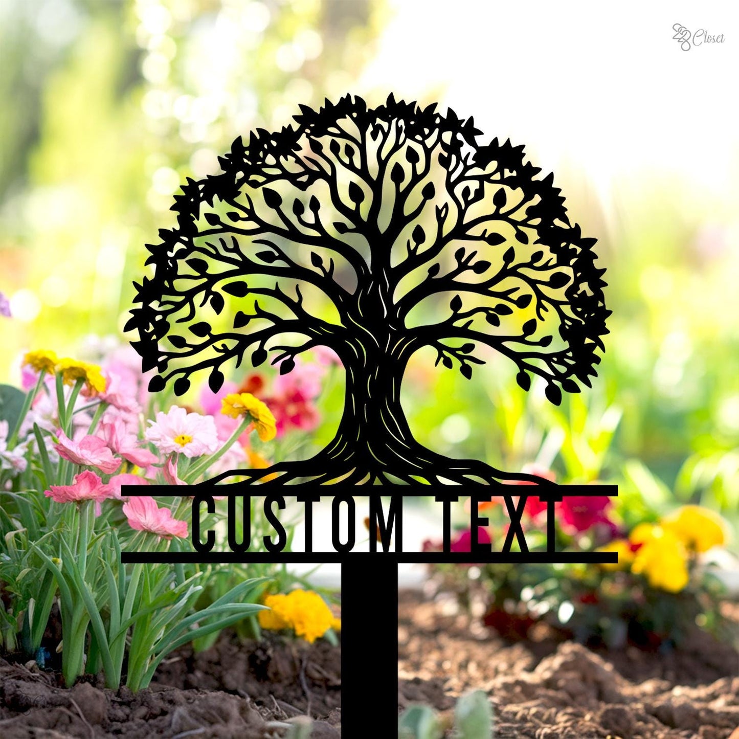 Custom Tree of Life Garden Sign, Personalized Family Tree Sign, Tree of Life Outdoor Garden, Metal family tree, Custom lawn sign, Mom Gift