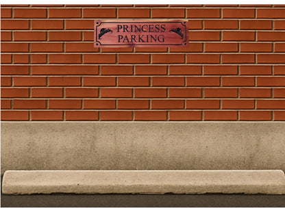 Custom Parking Carved Wooden Sign, Personalized Outside Business Parking Sign, Princess Parking Exterior Wood Sign, Cedar Cypress Mahogany