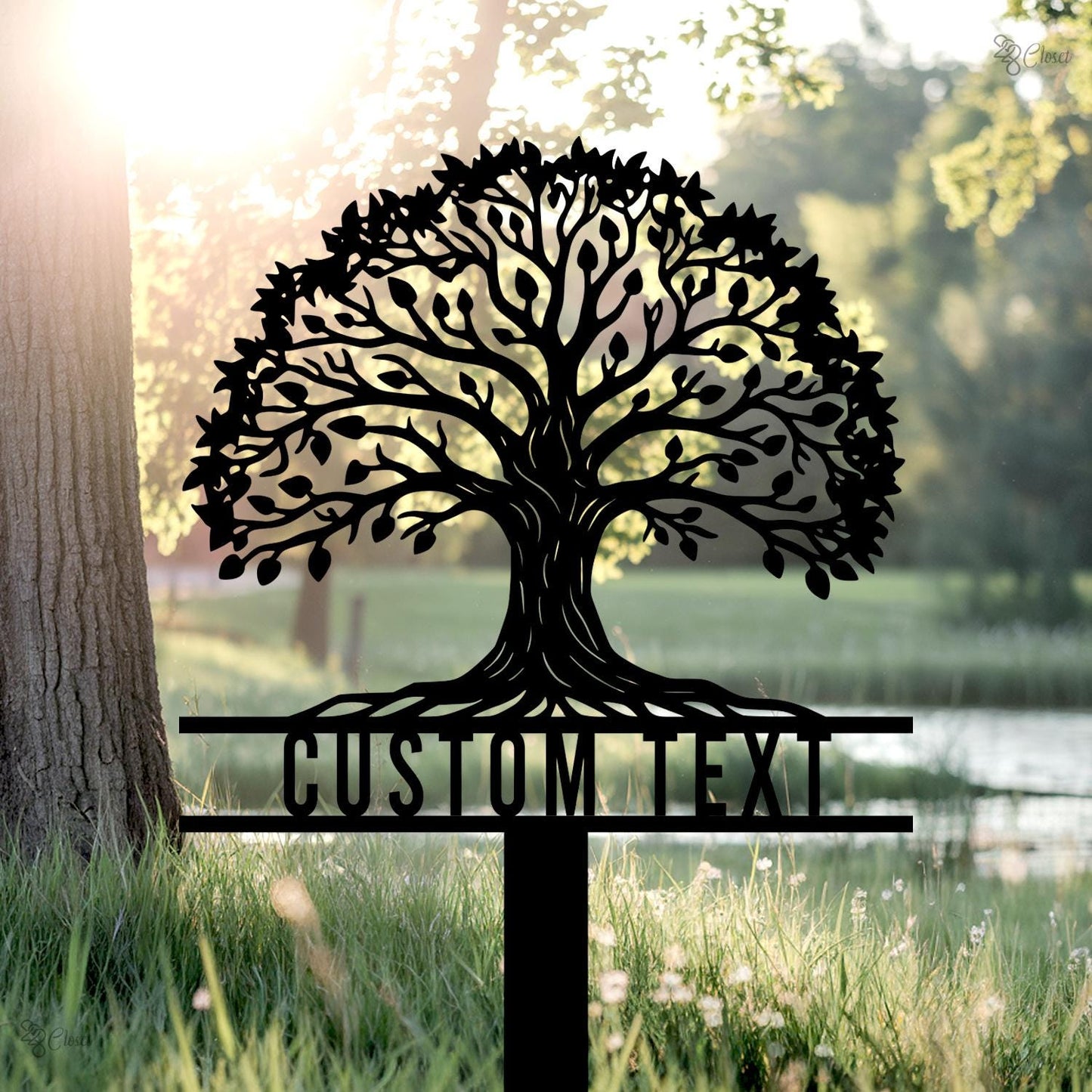 Custom Tree of Life Garden Sign, Personalized Family Tree Sign, Tree of Life Outdoor Garden, Metal family tree, Custom lawn sign, Mom Gift
