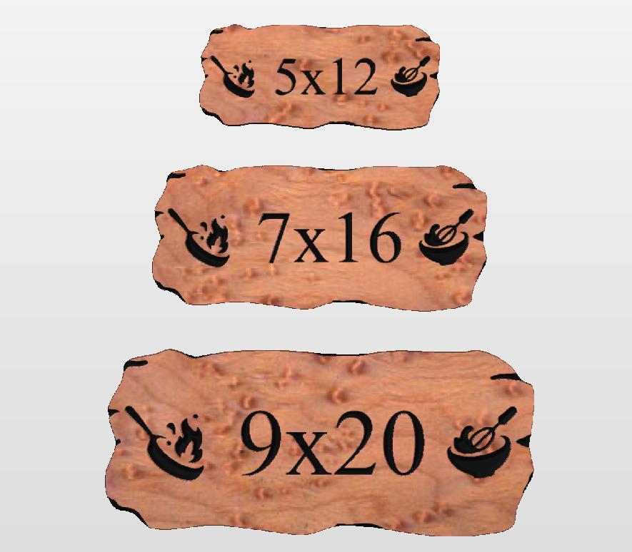 Custom Carved Kitchen Sign Cooking And Baking, Personalized Rustic Wall Art Plaque, CNC Wood Carving Bakers Decor