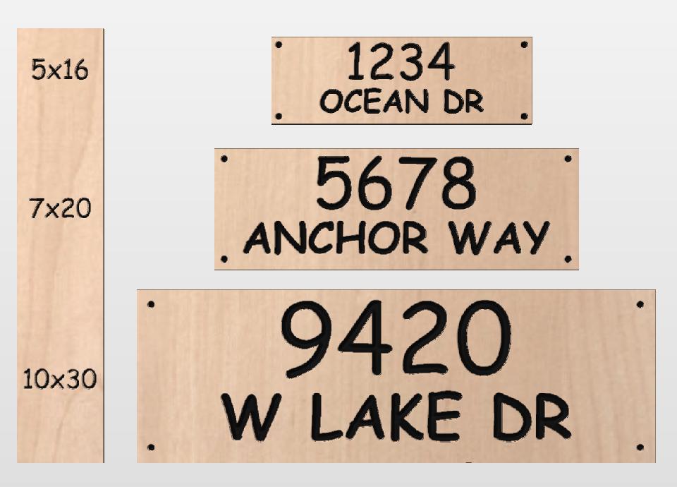Beach House Address Sign, Custom Coastal Home Street Number Plaque, Carved Wood, Beachfront Property Personalized Sign, Condo Business