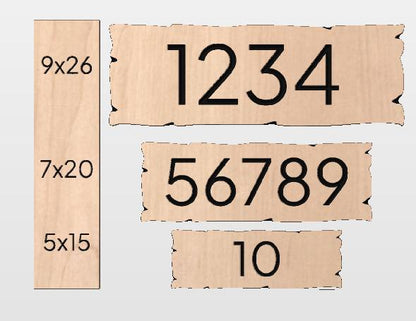 Rustic House Street Number Plaque, Custom Address Sign, Carved Wood Personalized Cabin Home Live Edge Style Sign