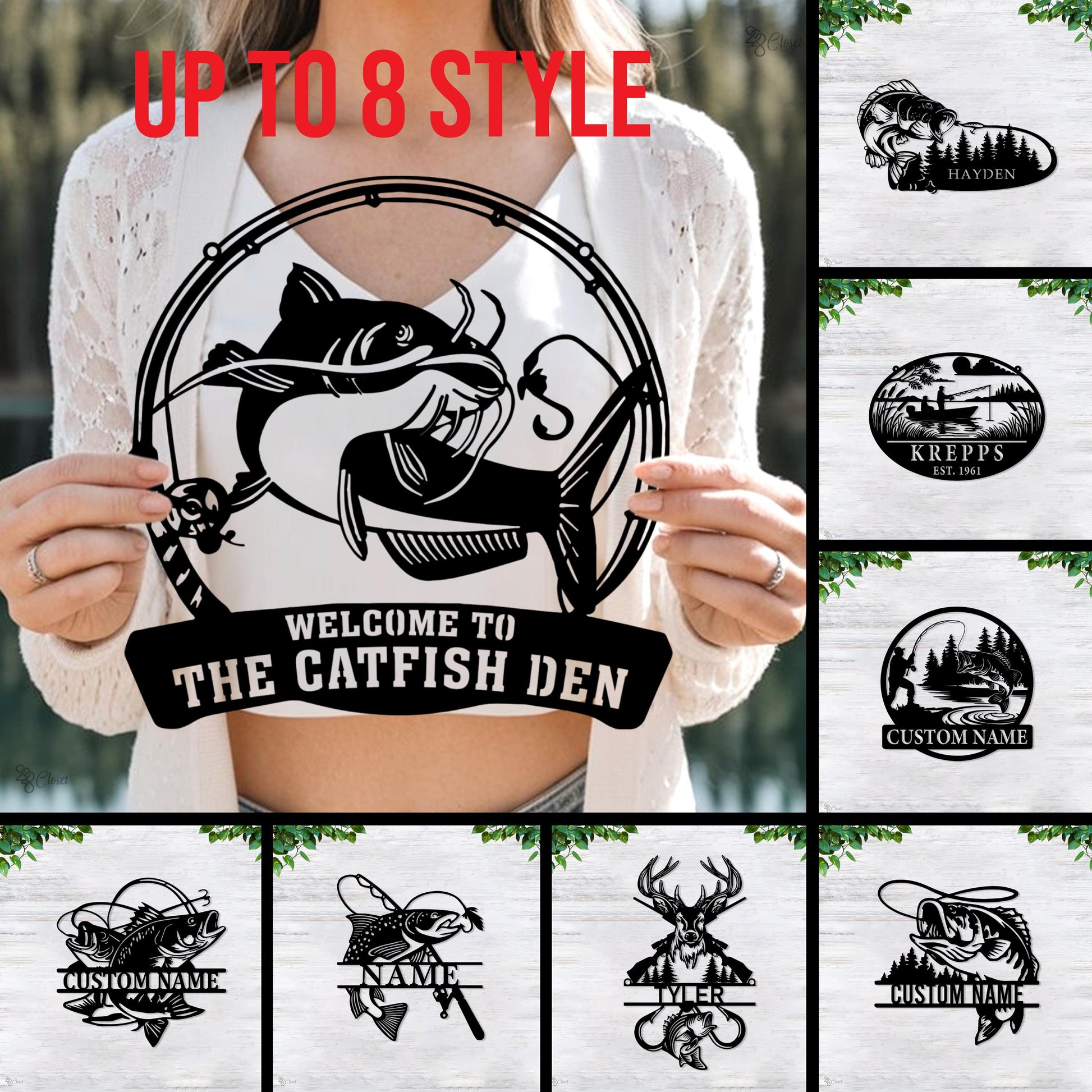 Custom Bass Fishing Metal Sign, Bass Fishing Name Sign, Fish Pole Decor, Lake House Decor Fishing Lover Gifts, Fisher Gift Dad Gift Xmas