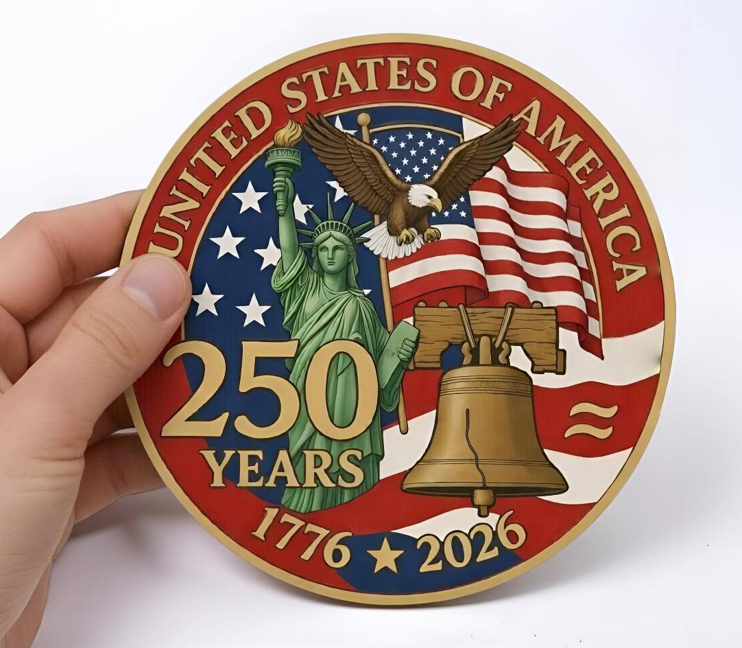 United States 250 Years Anniversary Wall, Patriotic American Independence Decor, Independence Gift
