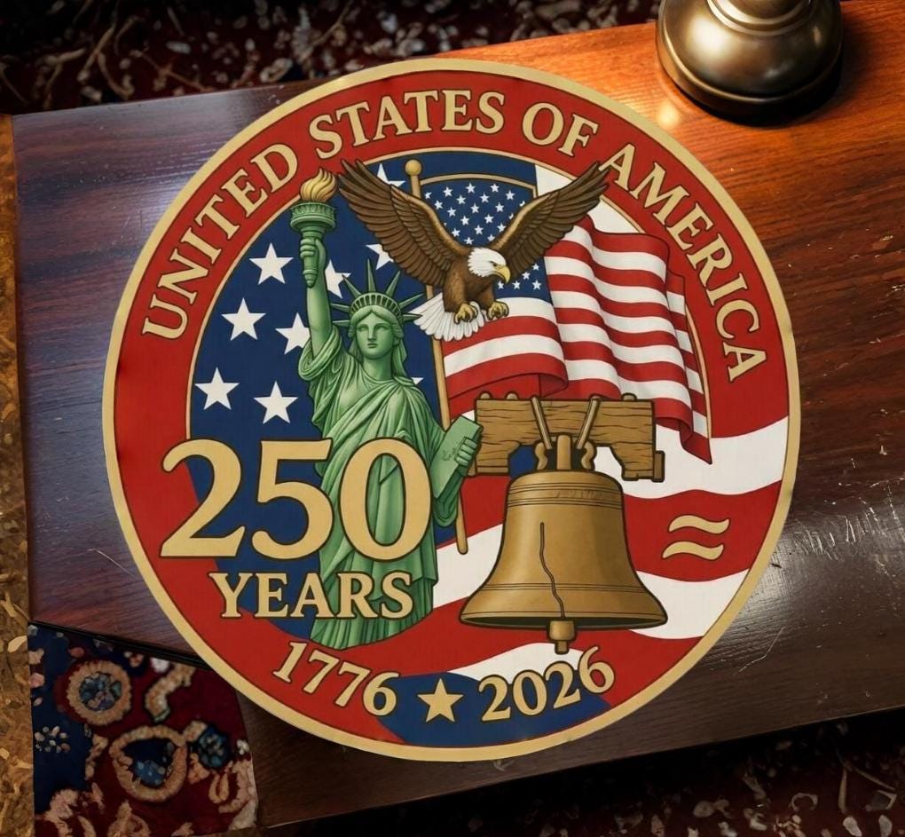 United States 250 Years Anniversary Wall, Patriotic American Independence Decor, Independence Gift