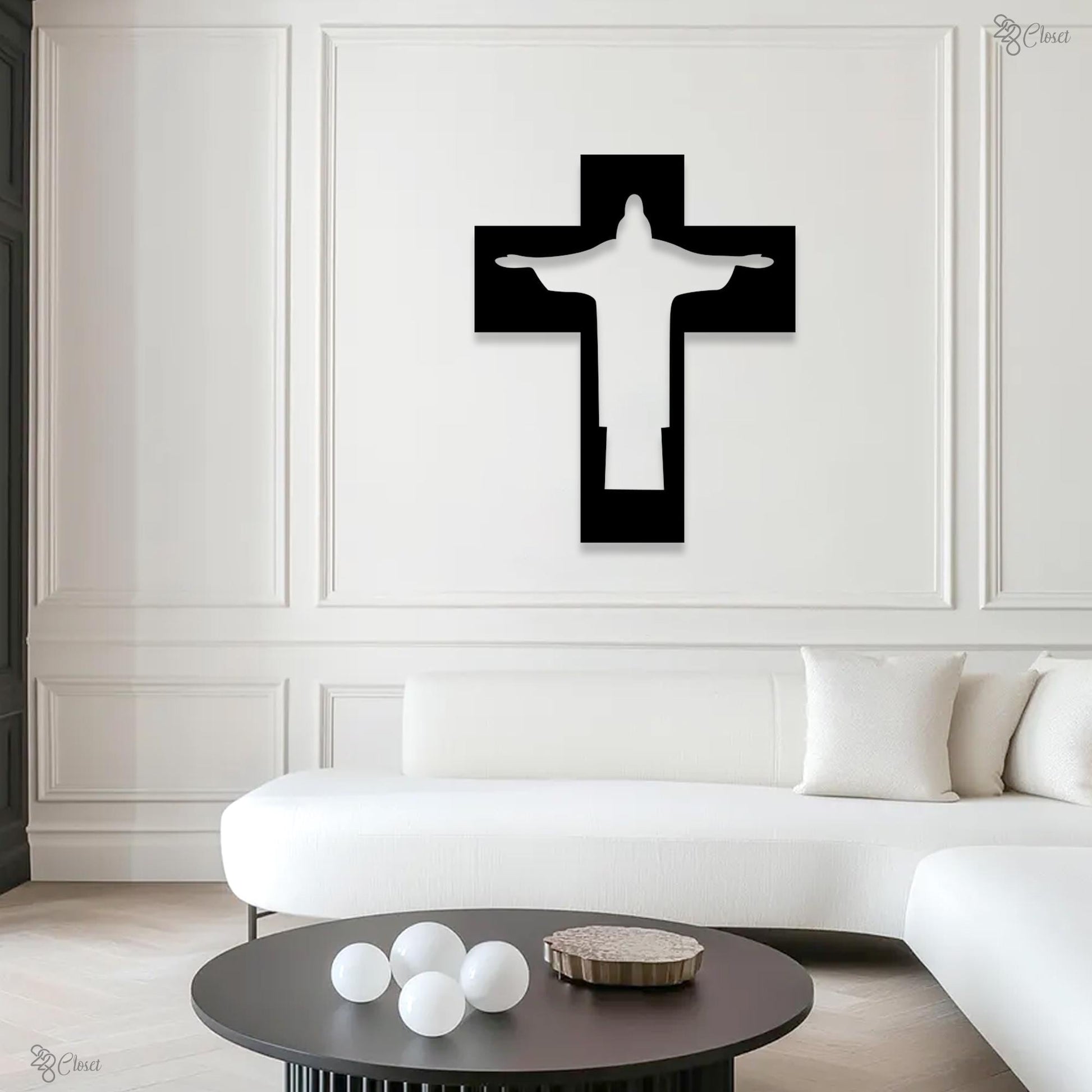 Jesus Cross Metal Art, Christ Cross Wall Decor, Up to 12 styles Religious Housewarming Gift, Religious Gift, Christian Gift,Bed Room Decor