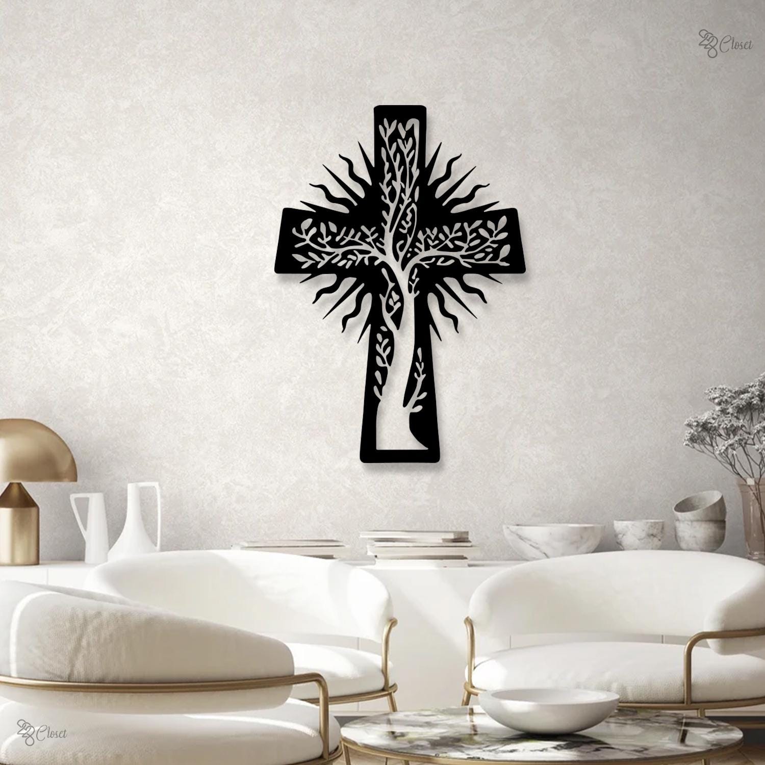 Jesus Cross Metal Art, Christ Cross Wall Decor, Up to 12 styles Religious Housewarming Gift, Religious Gift, Christian Gift,Bed Room Decor