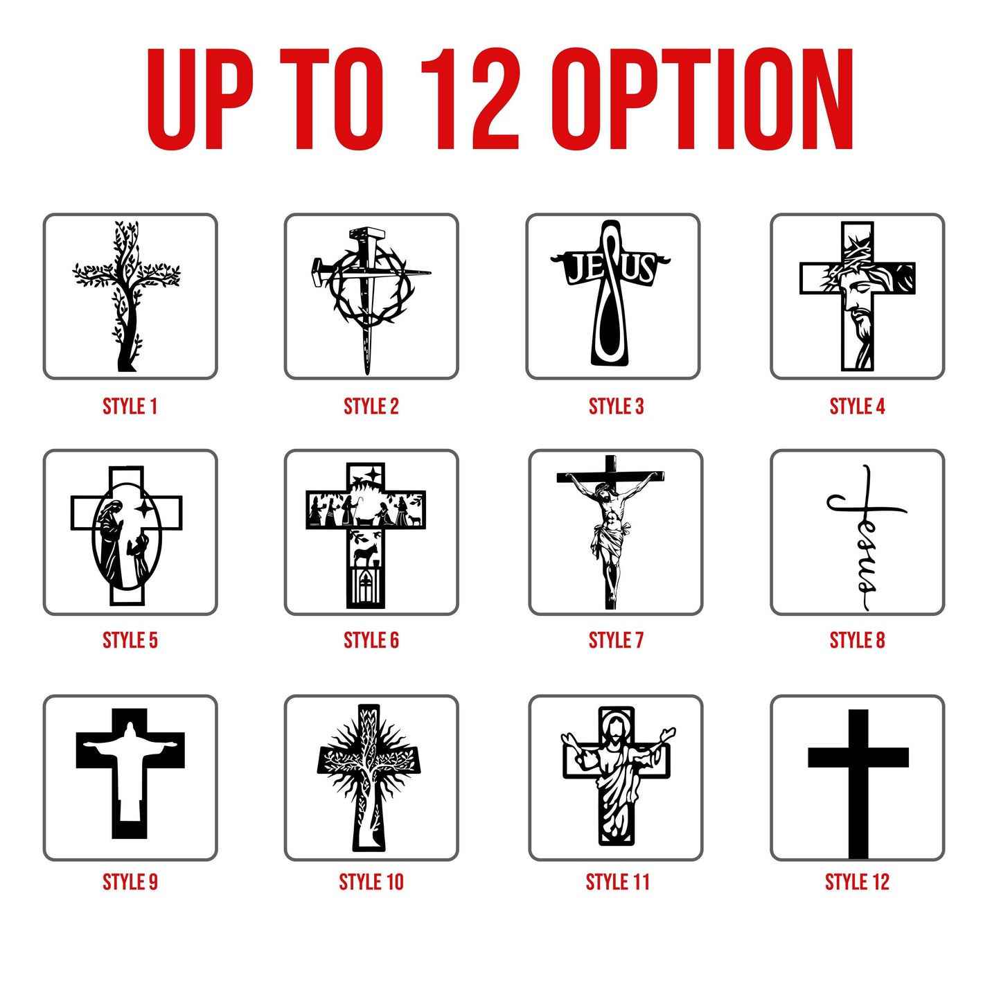 Jesus Cross Metal Art, Christ Cross Wall Decor, Up to 12 styles Religious Housewarming Gift, Religious Gift, Christian Gift,Bed Room Decor